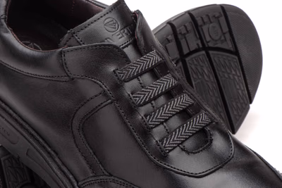 Chaussures Homme Cuir Noir Élastiques Semelle Amovible Riverty ref. RV-620 - 7