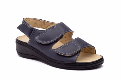 Zueco Anatómico Mujer Piel Marino Plantilla Extraíble - 2