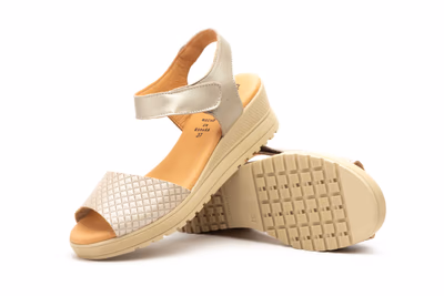 Sandalias Mujer Piel Cava Velcro Alto Estilo ref. AE-649 - 5