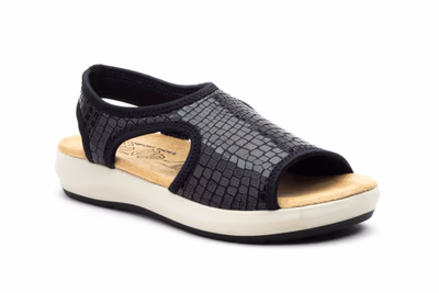 Sandalias Mujer Cocco Negro Elástico Very Soft BioUp ref. TS-01 - 2