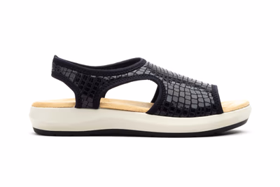 Sandalias Mujer Cocco Negro Elástico Very Soft BioUp ref. TS-01 - 3