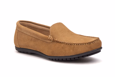 Men's Nautical Shoes Leather Suede Taupe Blind Ibérico ref. IB-12345 - 2