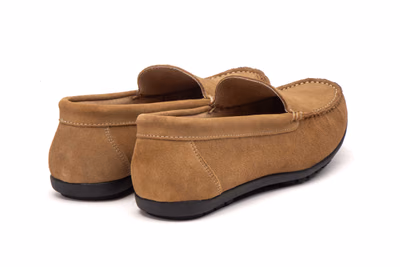 Men's Nautical Shoes Leather Suede Taupe Blind Ibérico ref. IB-12345 - 6