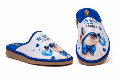 Women's Blue Slippers La Reina Del Sofá ref. CRP-7728 - 2
