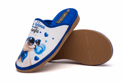 Women's Blue Slippers La Reina Del Sofá ref. CRP-7728 - 6
