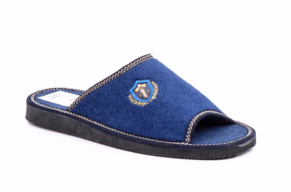 Zapatillas Casa Hombre Paño Marino Escudo