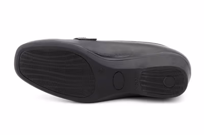 Zapatos Mujer Piel Negro Cuña Mocasín - 4