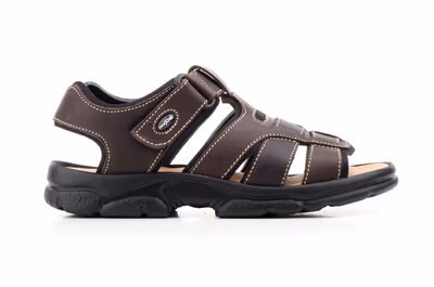 Sandalia Californianas Bio Hombre Piel Marrón Morxiva - 2