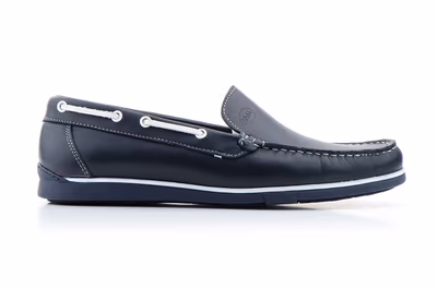 Náuticos Hombre Piel Marino - 2