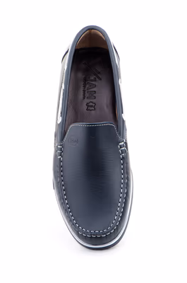 Náuticos Hombre Piel Marino - 4