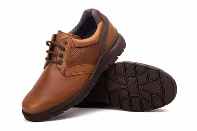 Chaussures Homme Cuir Marron Combiné Lacets Semelle Intérieure Amovible Riverty ref. RV-667 - 5