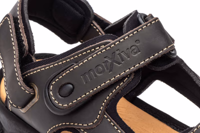 Sandalias Hombre Piel Negro Correa Desmontable Morxiva ref. 7009 - 7