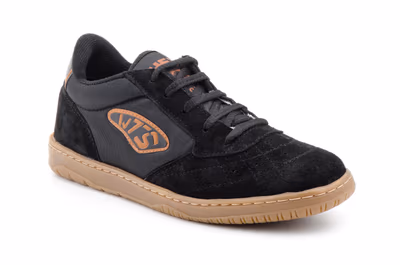 Deportivos Fútbol Sala Hombre Piel Negro Suela Cosida