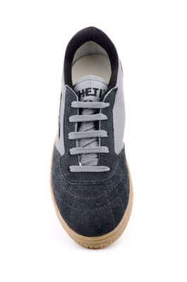 Deportivos Fútbol Sala Hombre Piel Gris Suela Cosida - 4