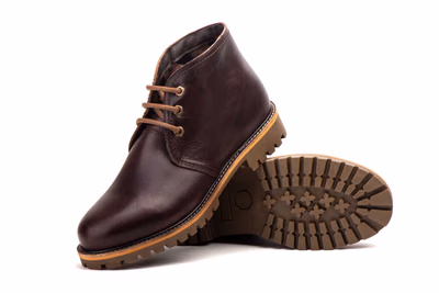Bottine Homme Cuir Marron Lacets Trépointe Cuir Route 83 ref. R83-SH7091 - 5