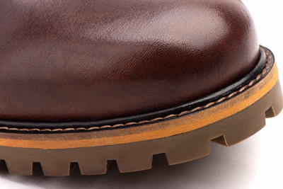 Bottine Homme Cuir Marron Lacets Trépointe Cuir Route 83 ref. R83-SH7091 - 7