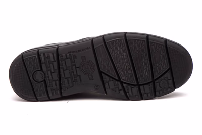 Men's Black Leather Lace-Up Shoes with Removable Insole Riverty ref. RV-618 - 4