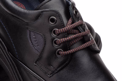 Men's Black Leather Lace-Up Shoes with Removable Insole Riverty ref. RV-618 - 8