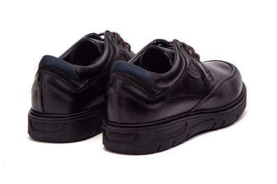 Men's Black Leather Lace-Up Shoes with Removable Insole Riverty ref. RV-618 - 9