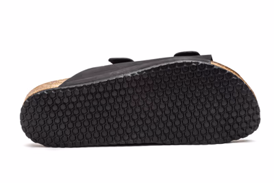 Sandalias Hombre Piel Negro Hebillas Bio Morxiva ref. MX-8020 - 4