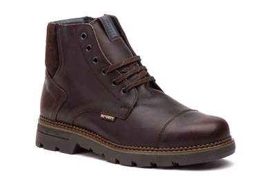 Bottes Homme Cuir Marron Lacets Semelle Amovible Creamallera Riverty ref. RV-70841 - 2