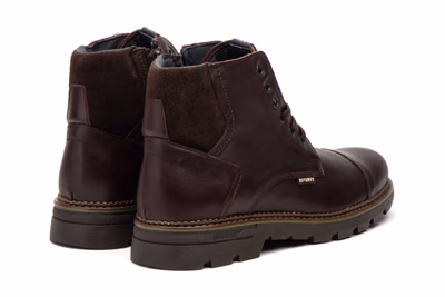 Bottes Homme Cuir Marron Lacets Semelle Amovible Creamallera Riverty ref. RV-70841 - 6