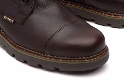 Bottes Homme Cuir Marron Lacets Semelle Amovible Creamallera Riverty ref. RV-70841 - 7