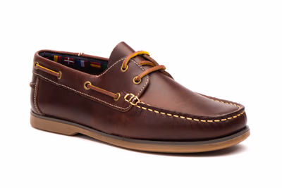Men's Boat Shoes Pull Leather Laces Thin Sole Ibérico ref. IB-1056 - 2